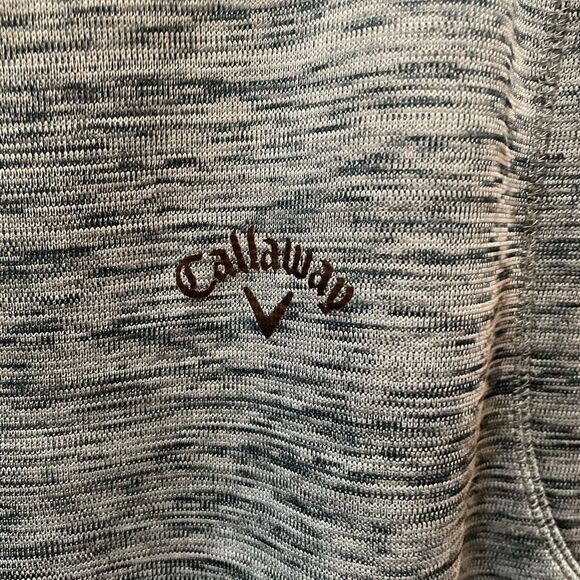 Callaway Weather Series Mens Half Zip Sleeveless Golfing Vest Heather Teal Sz XL - Picture 2 of 5